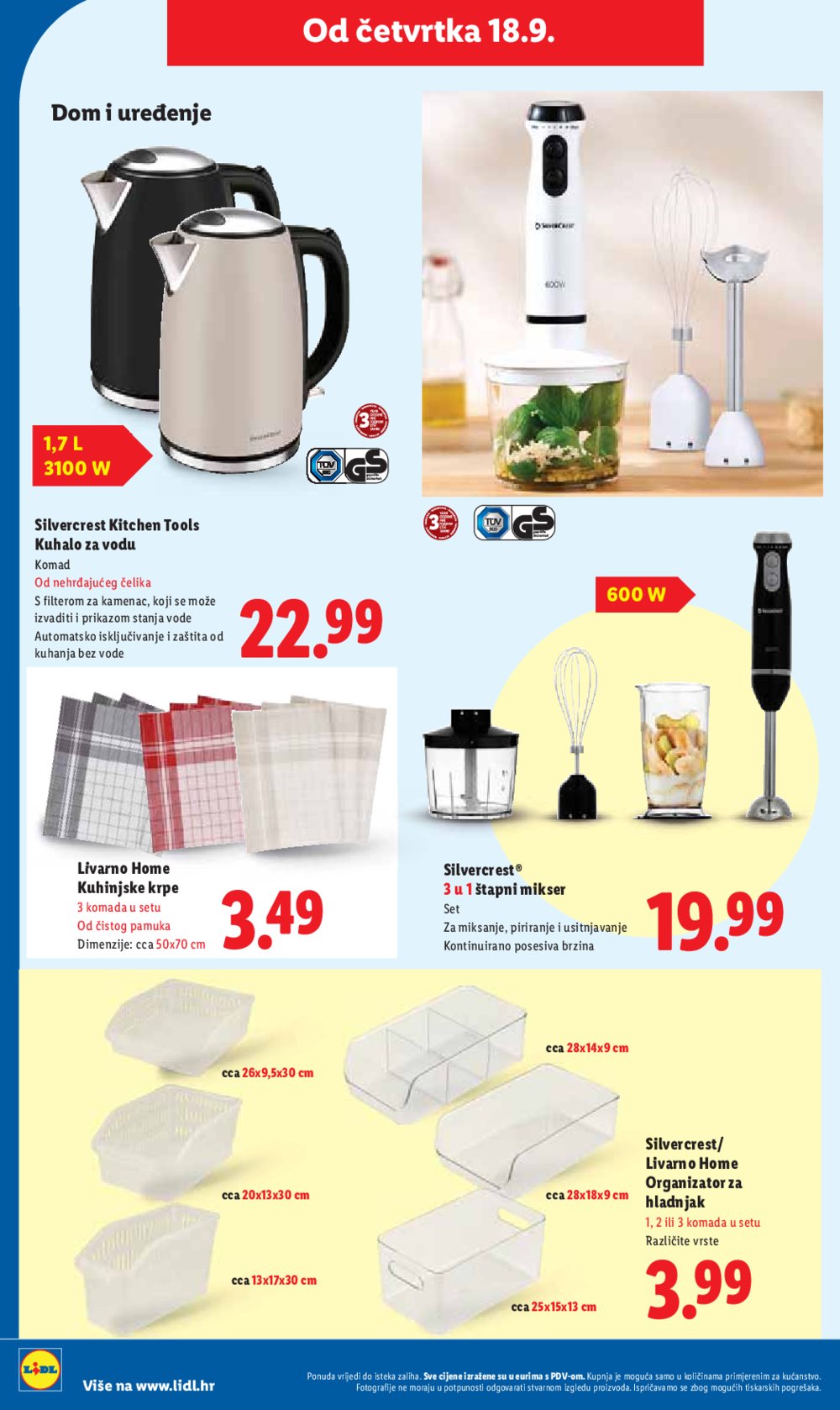 Lidl katalog Super ponuda od ponedjeljka 15.09. - 21.09.2025.