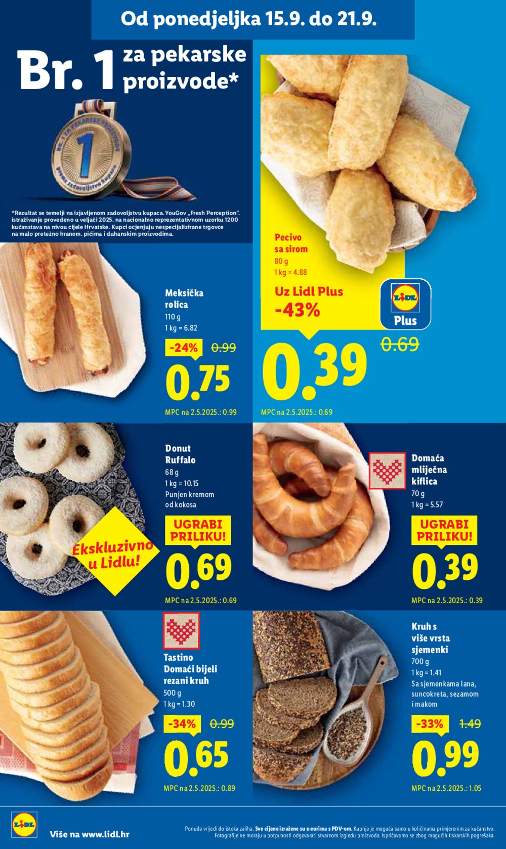Lidl katalog Super ponuda od ponedjeljka 15.09. - 21.09.2025.