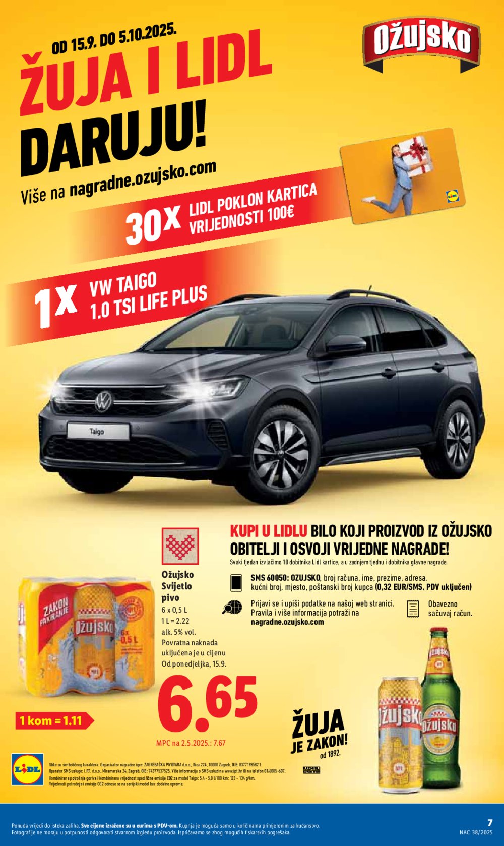 Lidl katalog Super ponuda od ponedjeljka 15.09. - 21.09.2025.