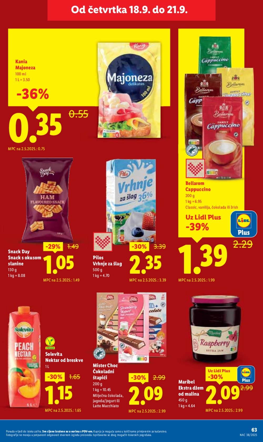 Lidl katalog Super ponuda od ponedjeljka 15.09. - 21.09.2025.