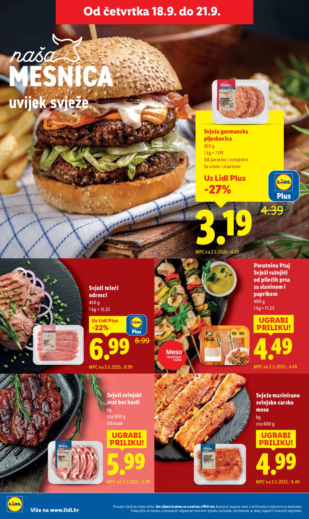 Lidl katalog Super ponuda od ponedjeljka 15.09. - 21.09.2025.