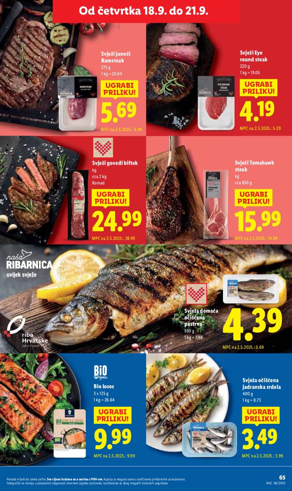 Lidl katalog Super ponuda od ponedjeljka 15.09. - 21.09.2025.