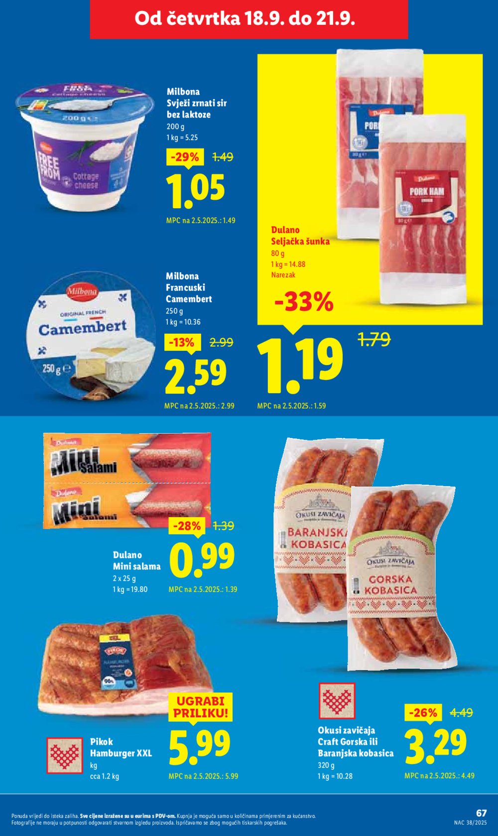 Lidl katalog Super ponuda od ponedjeljka 15.09. - 21.09.2025.