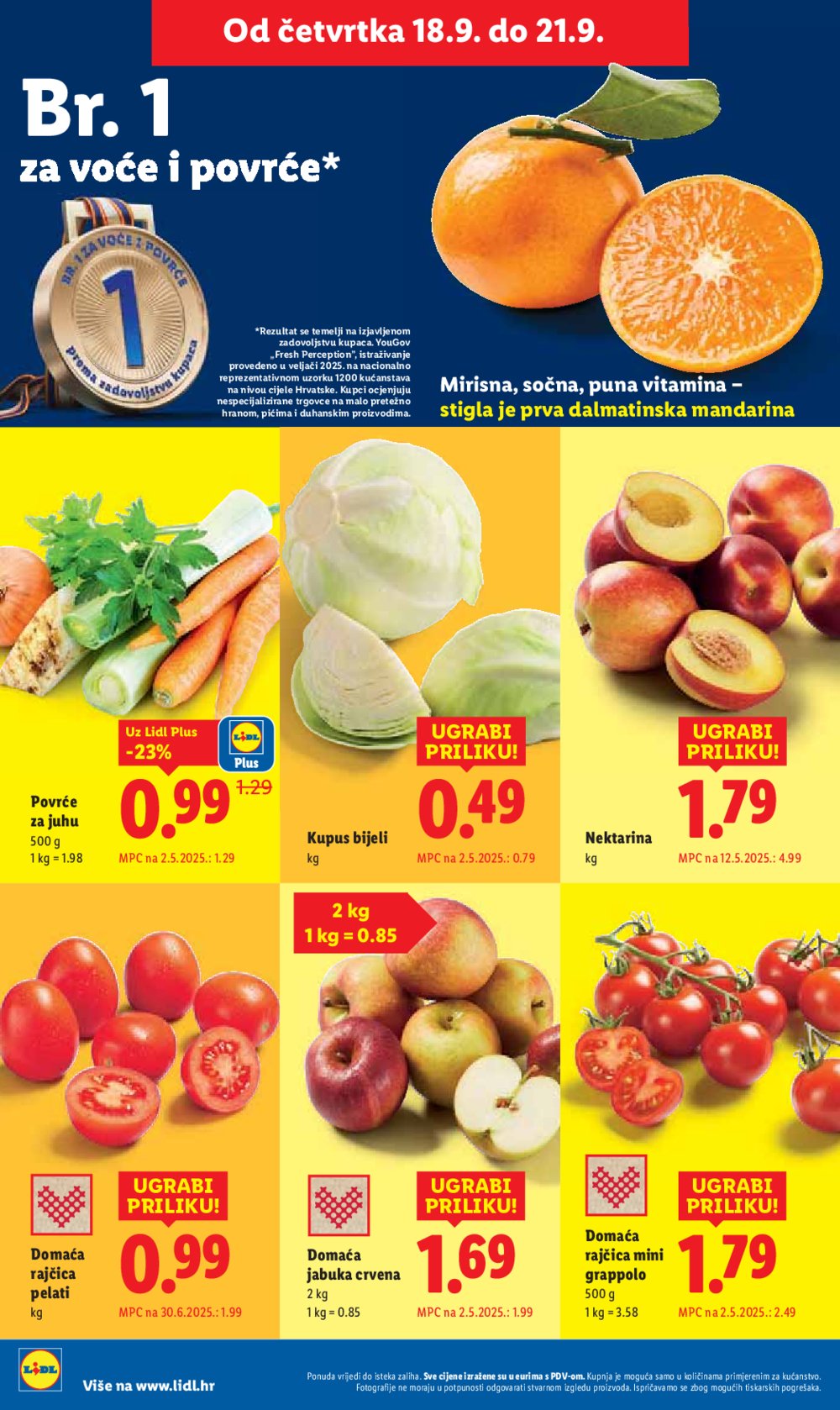 Lidl katalog Super ponuda od ponedjeljka 15.09. - 21.09.2025.