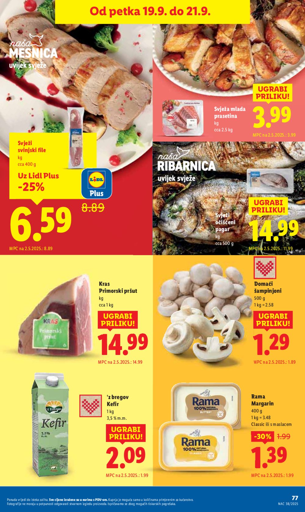 Lidl katalog Super ponuda od ponedjeljka 15.09. - 21.09.2025.