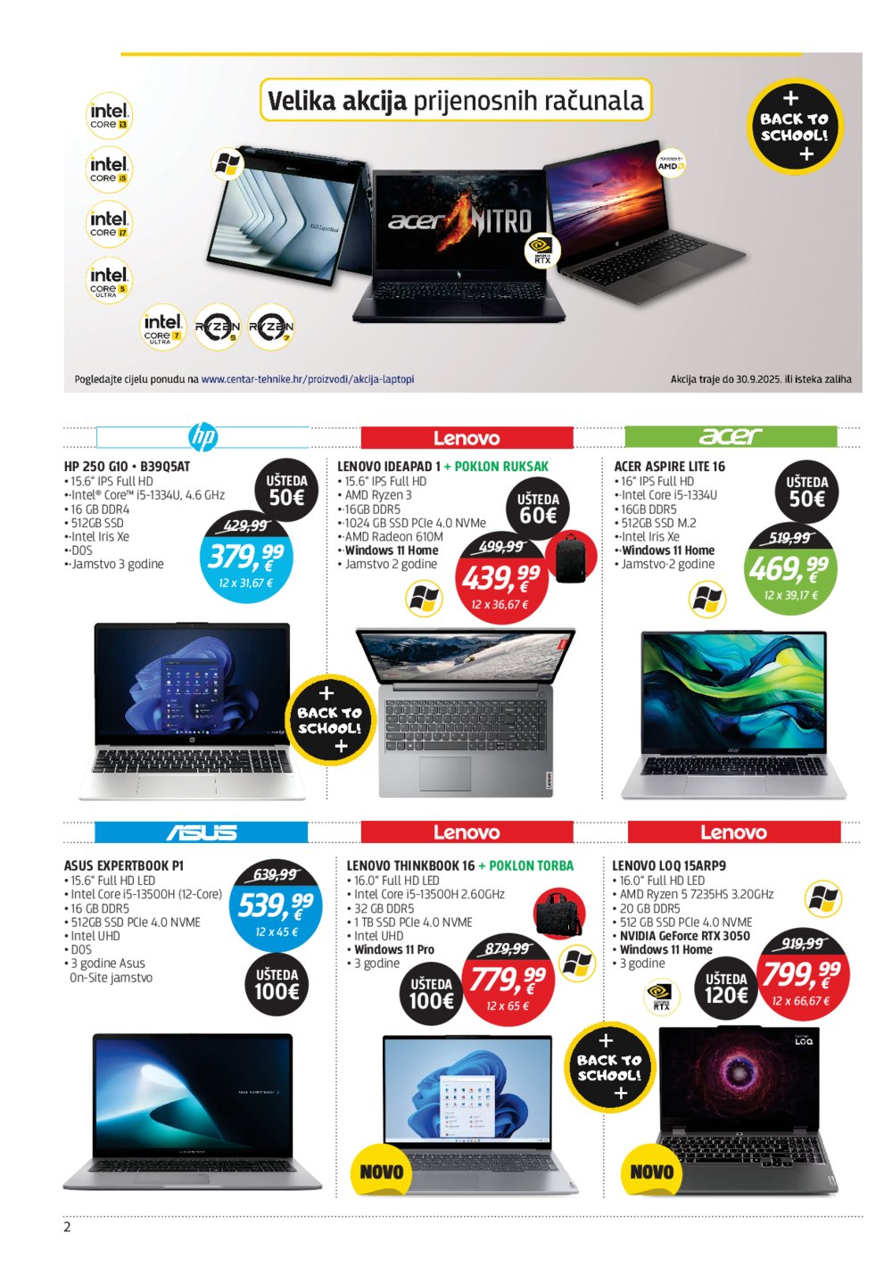 Centar tehnike katalog Akcija 02.09.-22.09.2025.