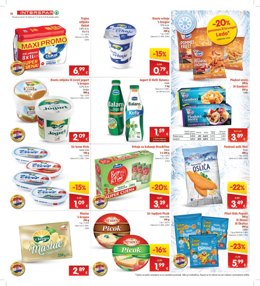 INTERSPAR katalog Akcija 17.09.-23.09.2025.