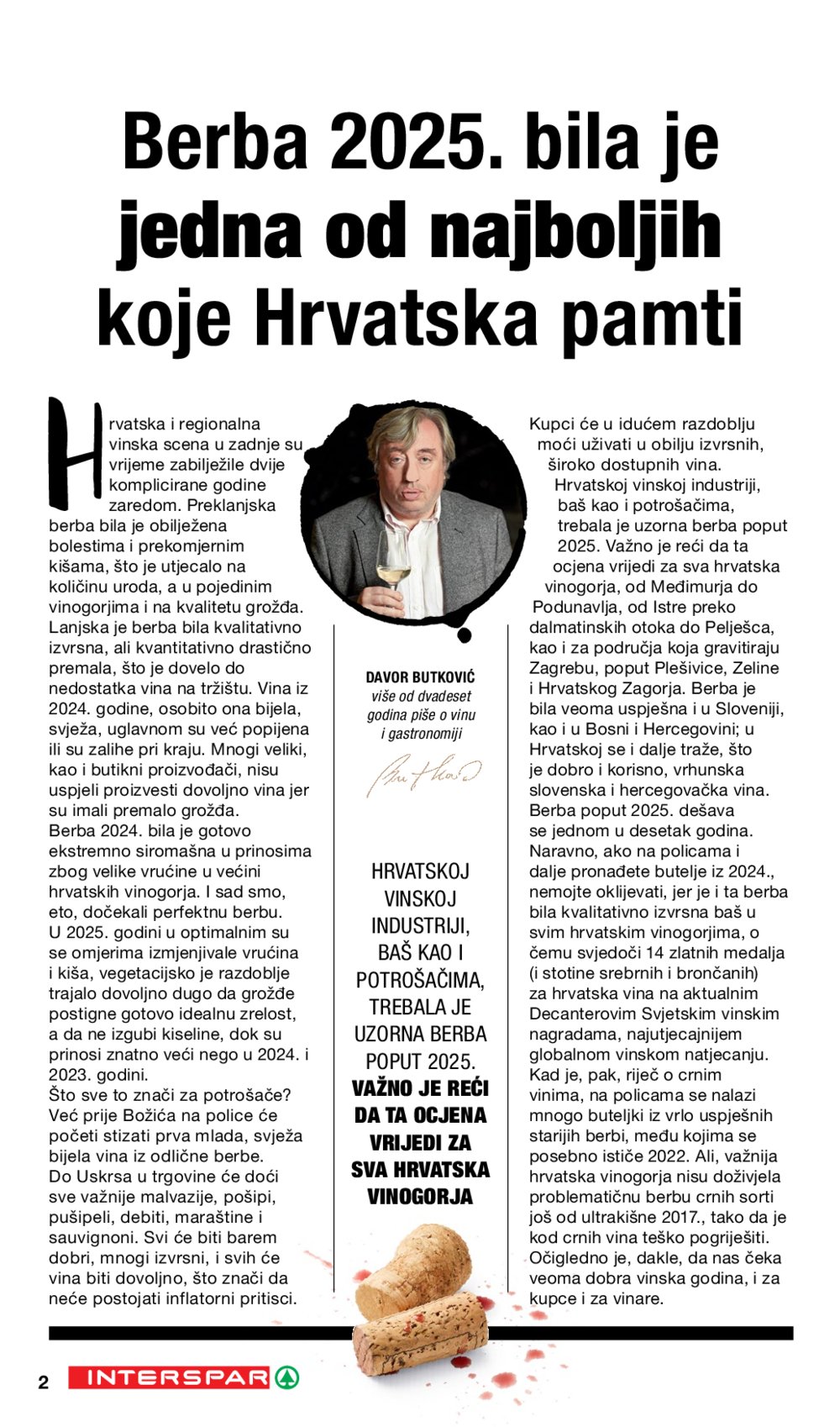 INTERSPAR katalog Vino i Delicije 18.09.-08.10.2025.