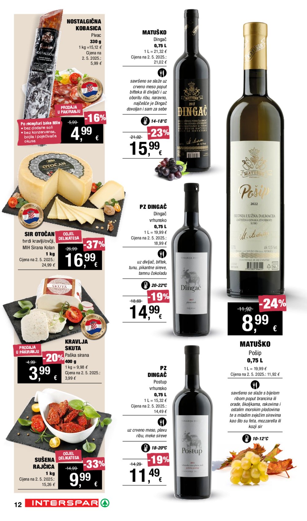 INTERSPAR katalog Vino i Delicije 18.09.-08.10.2025.