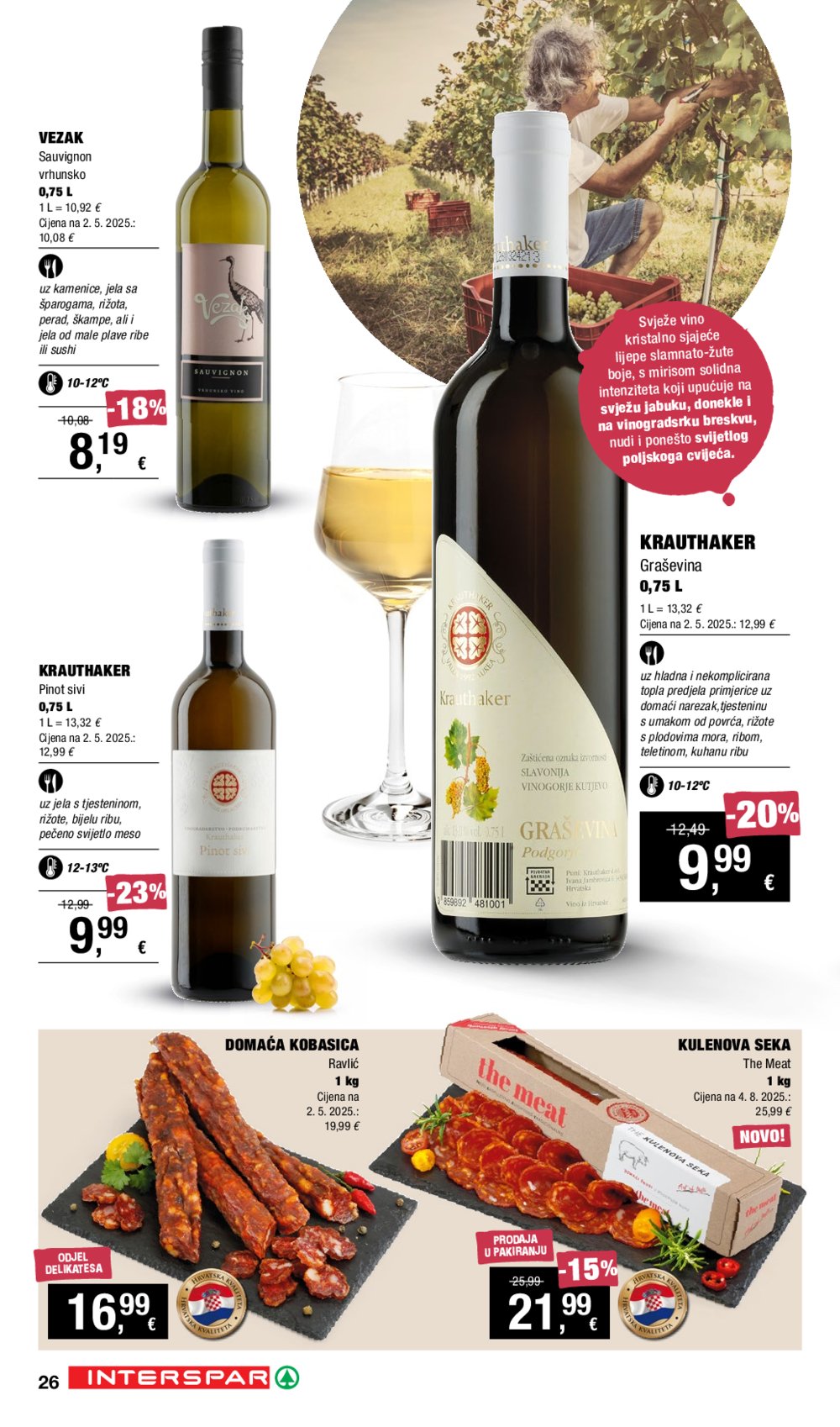 INTERSPAR katalog Vino i Delicije 18.09.-08.10.2025.