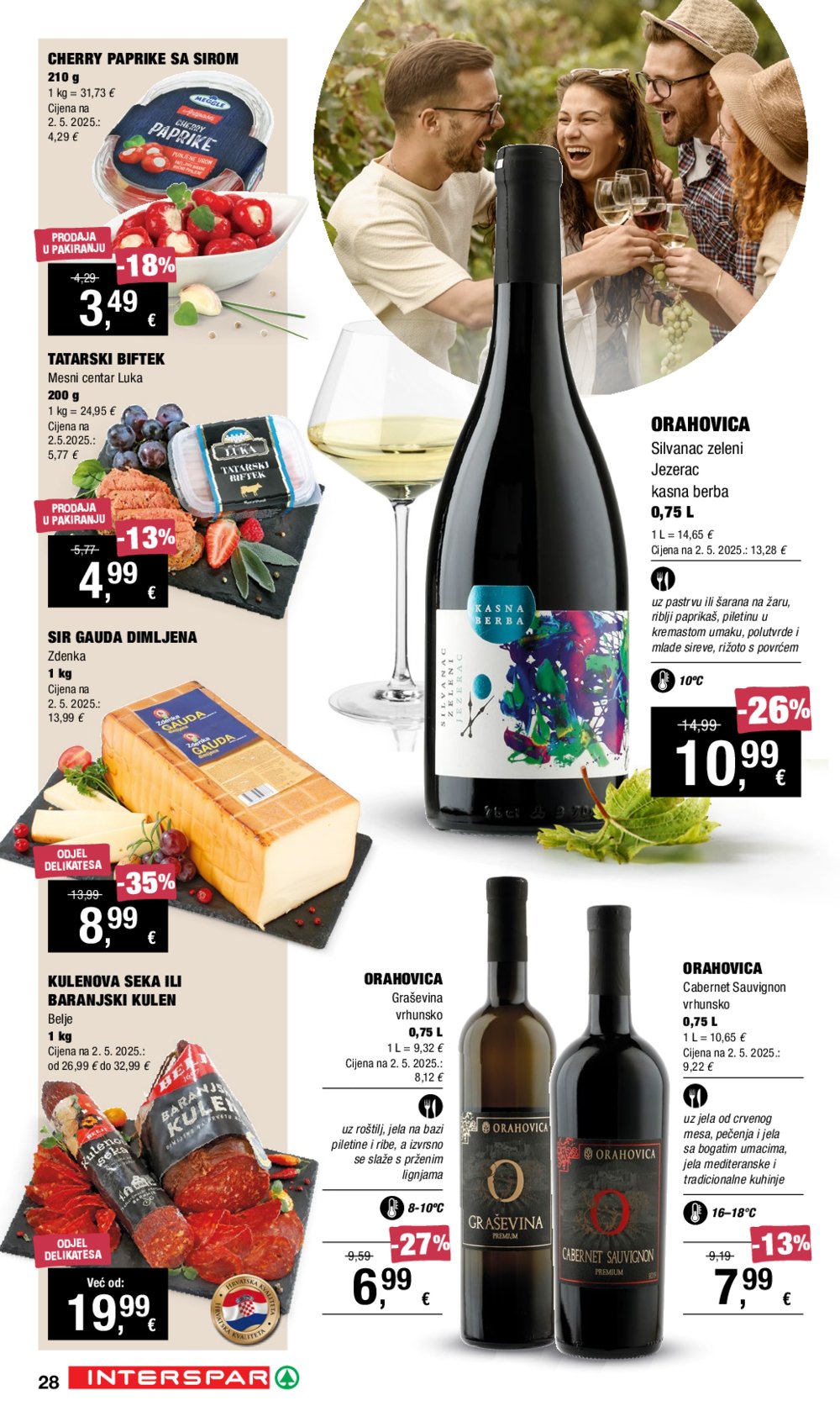 INTERSPAR katalog Vino i Delicije 18.09.-08.10.2025.