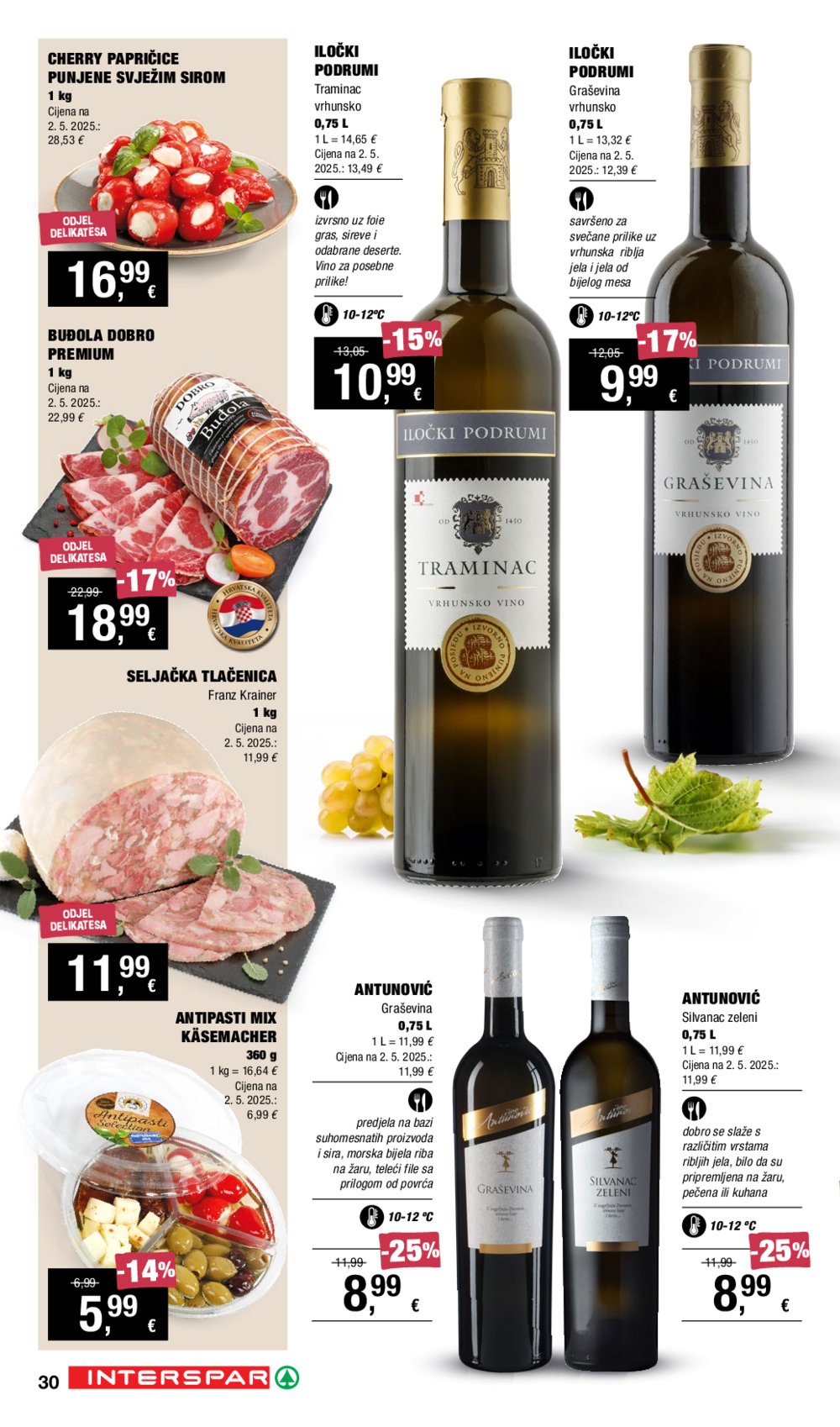 INTERSPAR katalog Vino i Delicije 18.09.-08.10.2025.