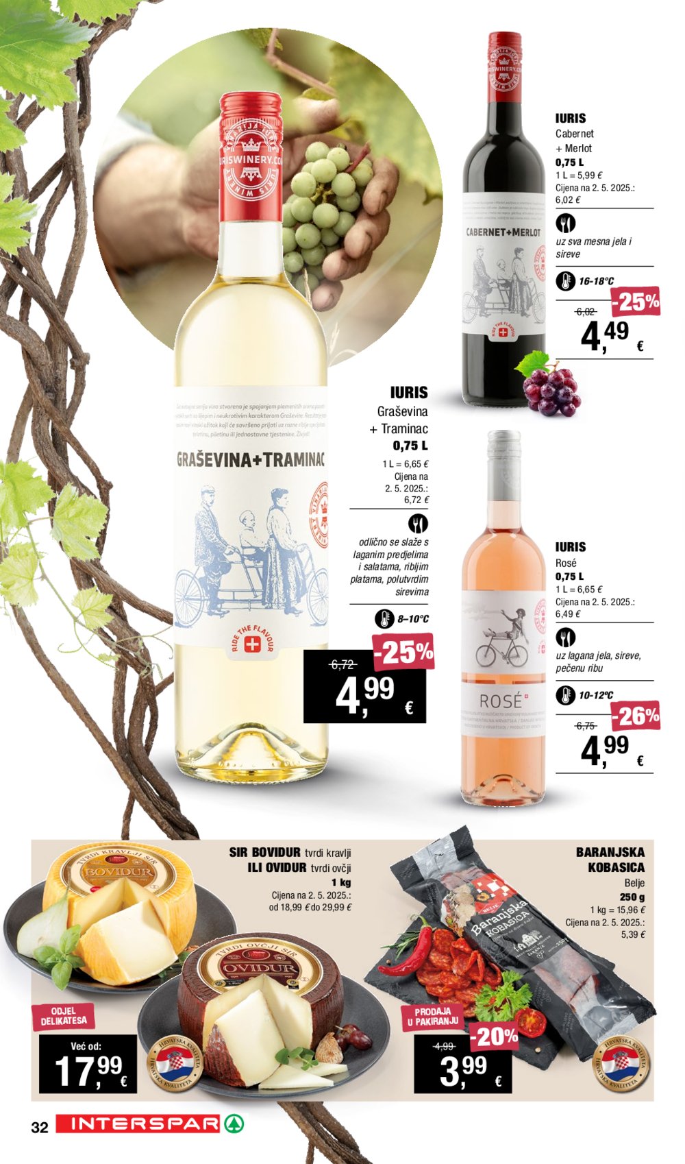 INTERSPAR katalog Vino i Delicije 18.09.-08.10.2025.
