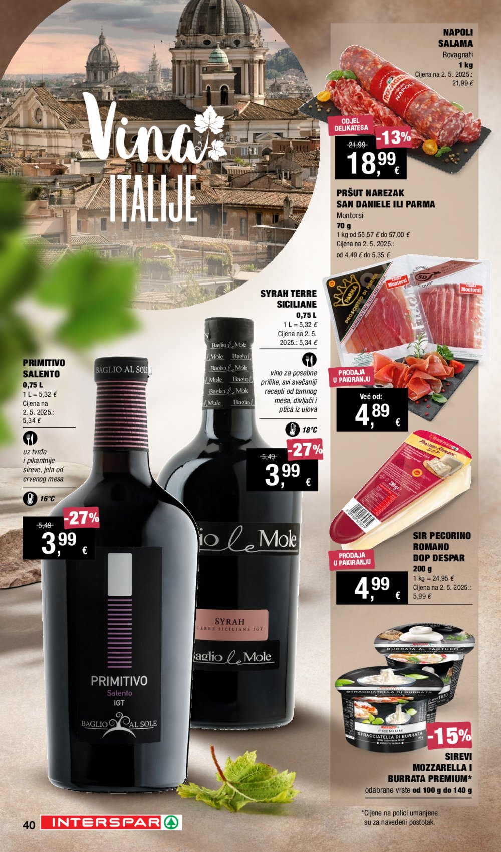 INTERSPAR katalog Vino i Delicije 18.09.-08.10.2025.