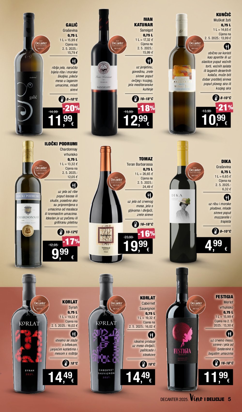 INTERSPAR katalog Vino i Delicije 18.09.-08.10.2025.