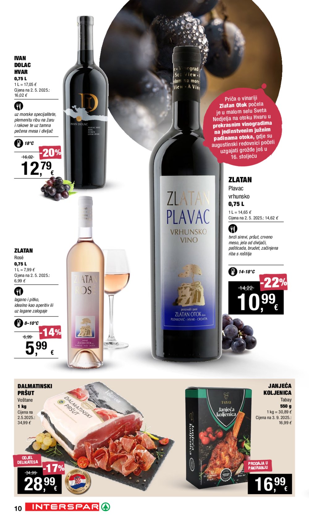 INTERSPAR katalog Vino i Delicije 18.09.-08.10.2025.