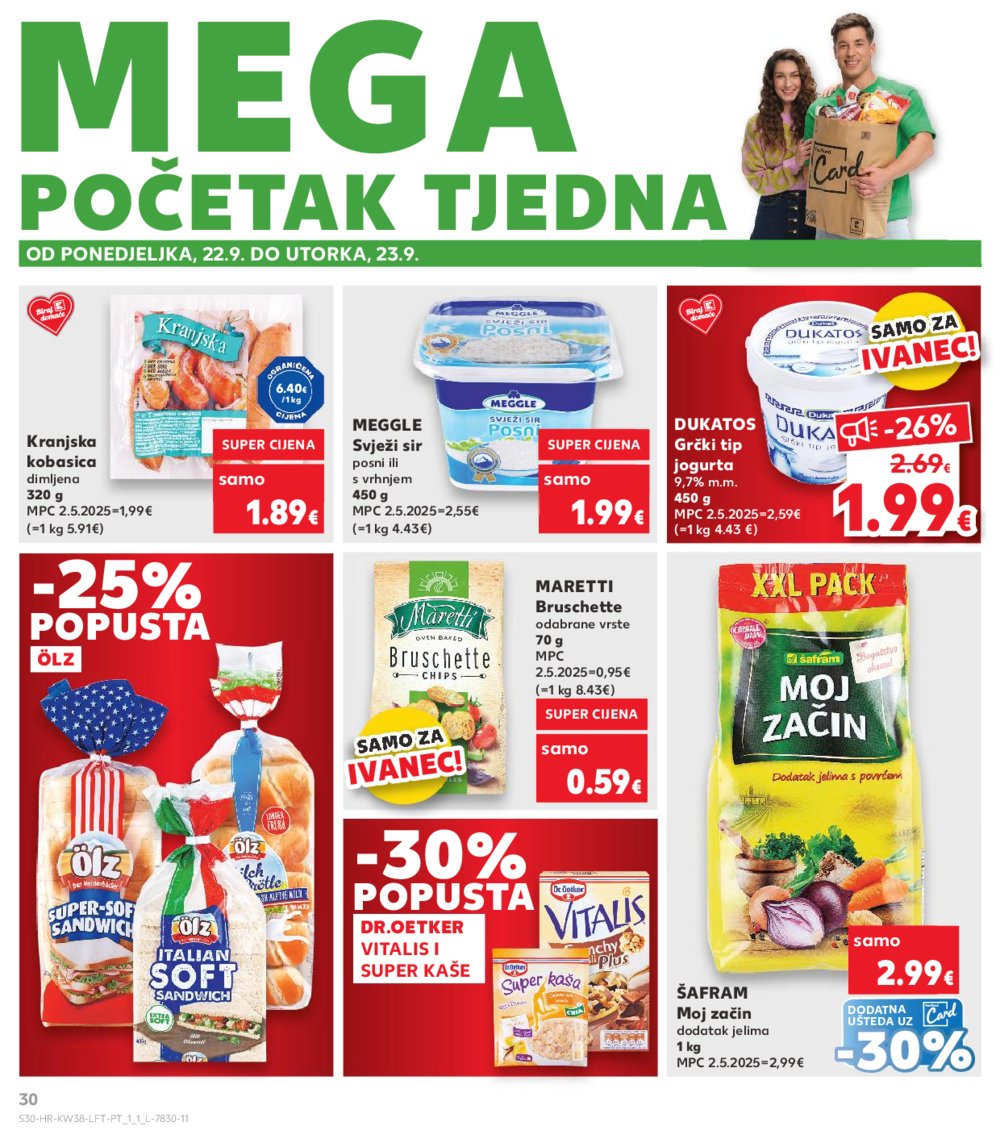 Kaufland katalog Akcija 17.09. - 23.09.2025. Ivanec
