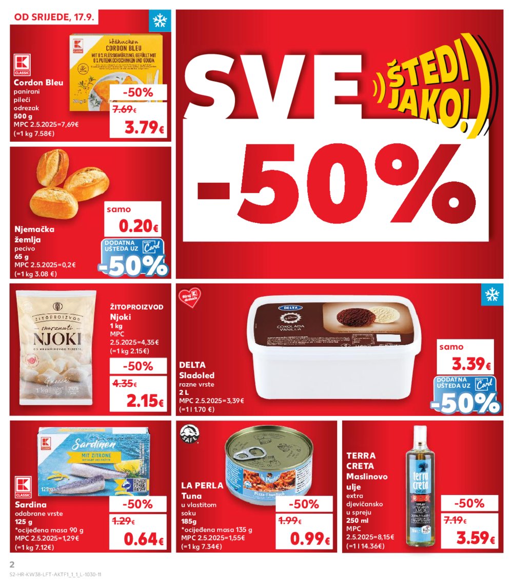 Kaufland katalog Akcija 17.09. - 23.09.2025. Odabrane poslovnice
