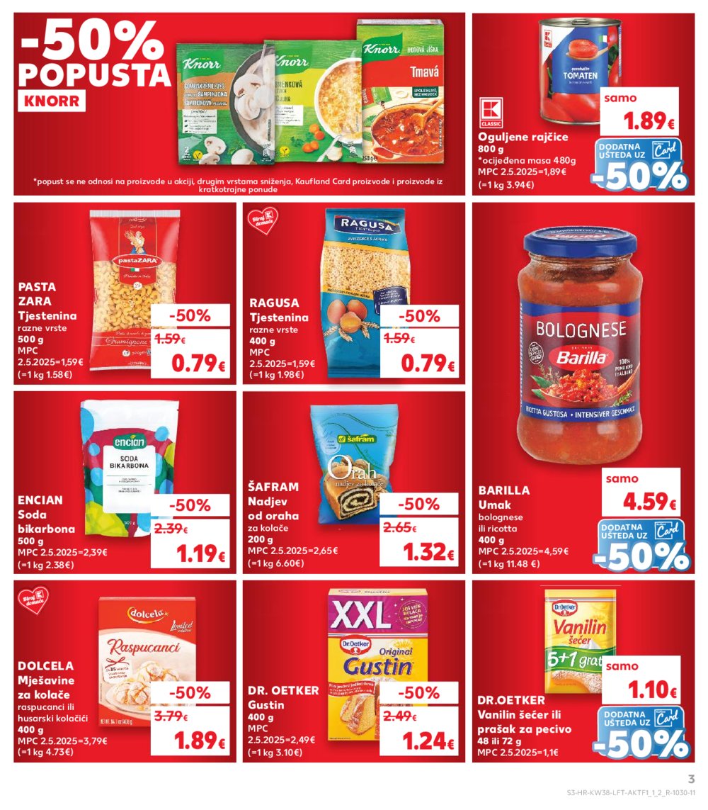 Kaufland katalog Akcija 17.09. - 23.09.2025. Odabrane poslovnice