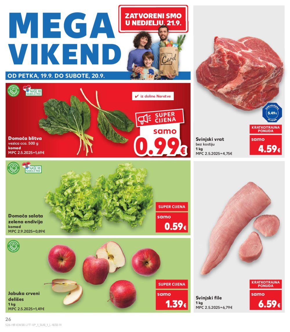 Kaufland katalog Akcija 17.09. - 23.09.2025. Odabrane poslovnice