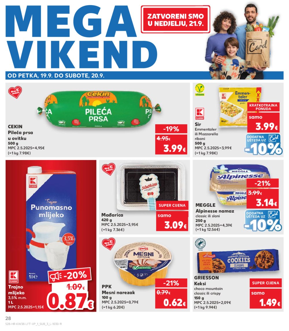 Kaufland katalog Akcija 17.09. - 23.09.2025. Odabrane poslovnice