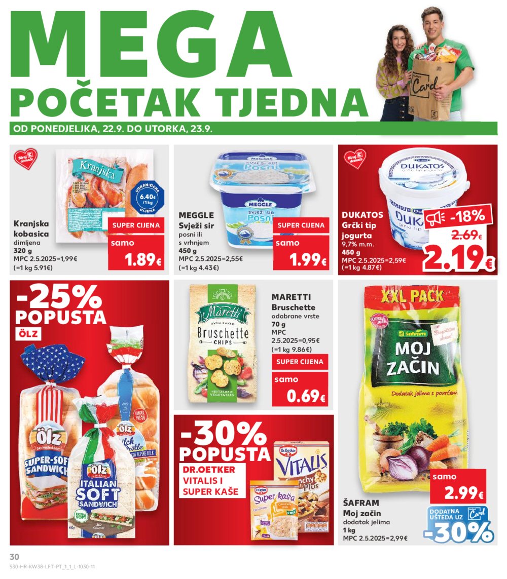 Kaufland katalog Akcija 17.09. - 23.09.2025. Odabrane poslovnice