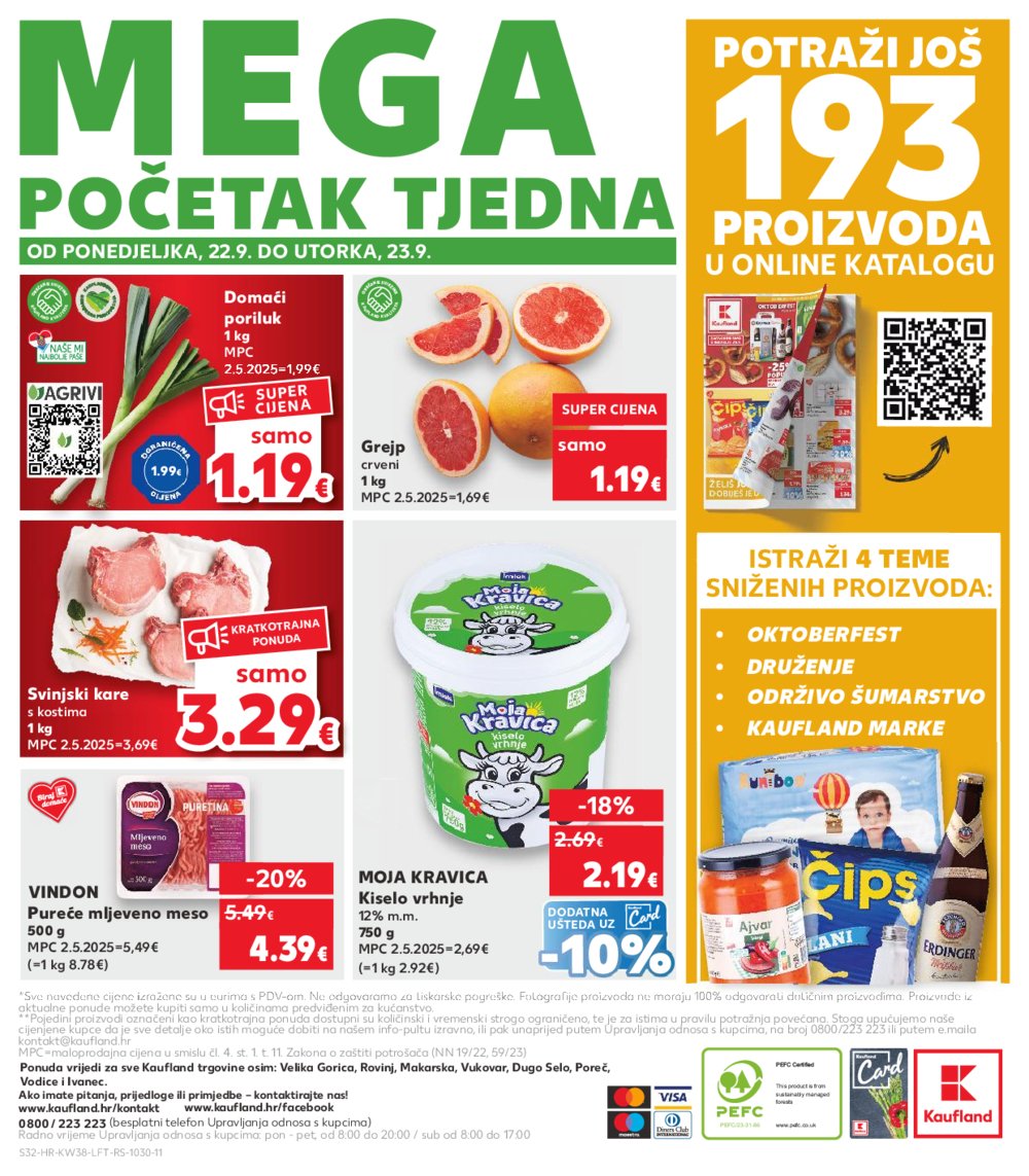 Kaufland katalog Akcija 17.09. - 23.09.2025. Odabrane poslovnice