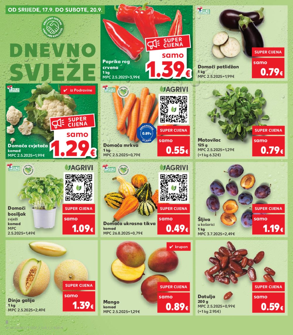 Kaufland katalog Akcija 17.09. - 23.09.2025. Odabrane poslovnice