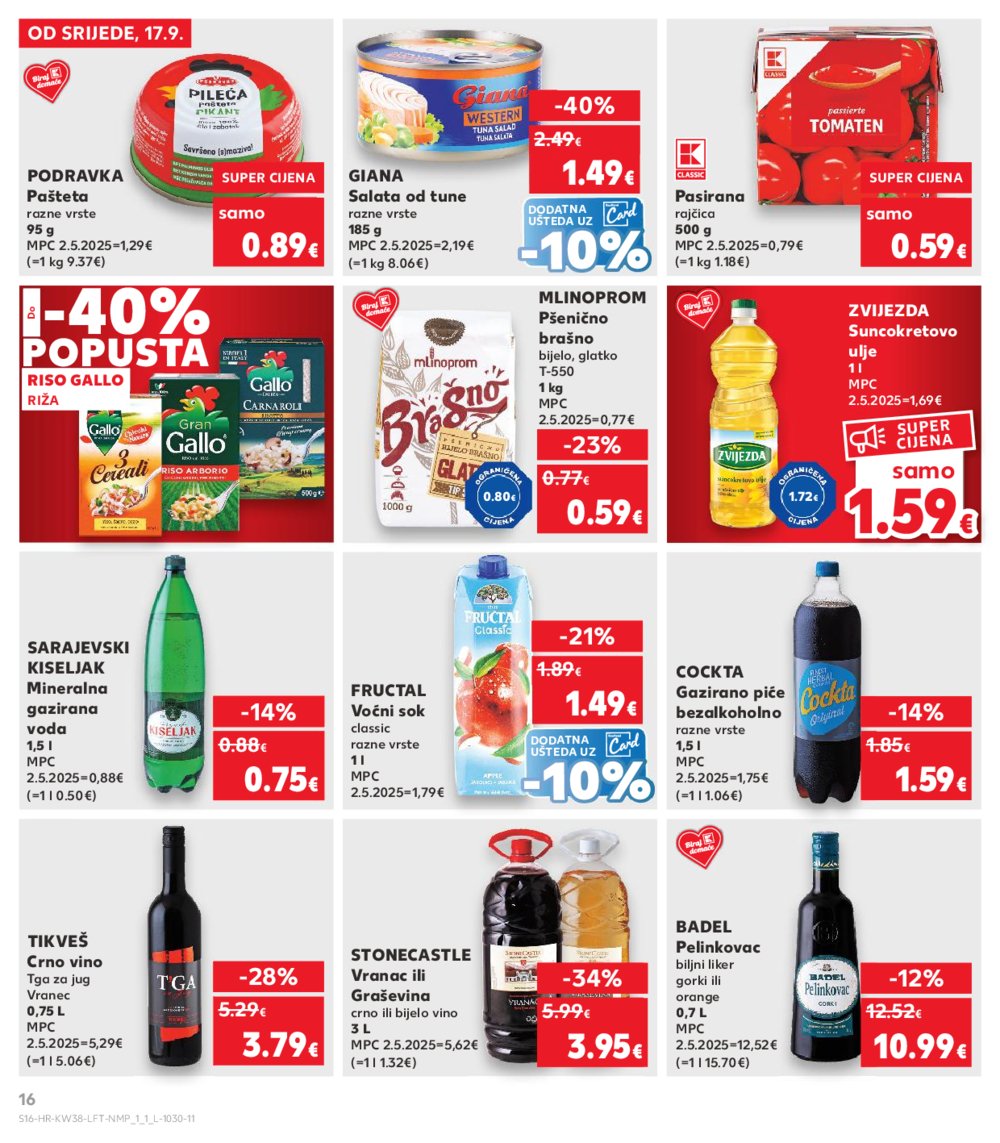 Kaufland katalog Akcija 17.09. - 23.09.2025. VG, Po, Ro, Vo, Vu, DS, Ma