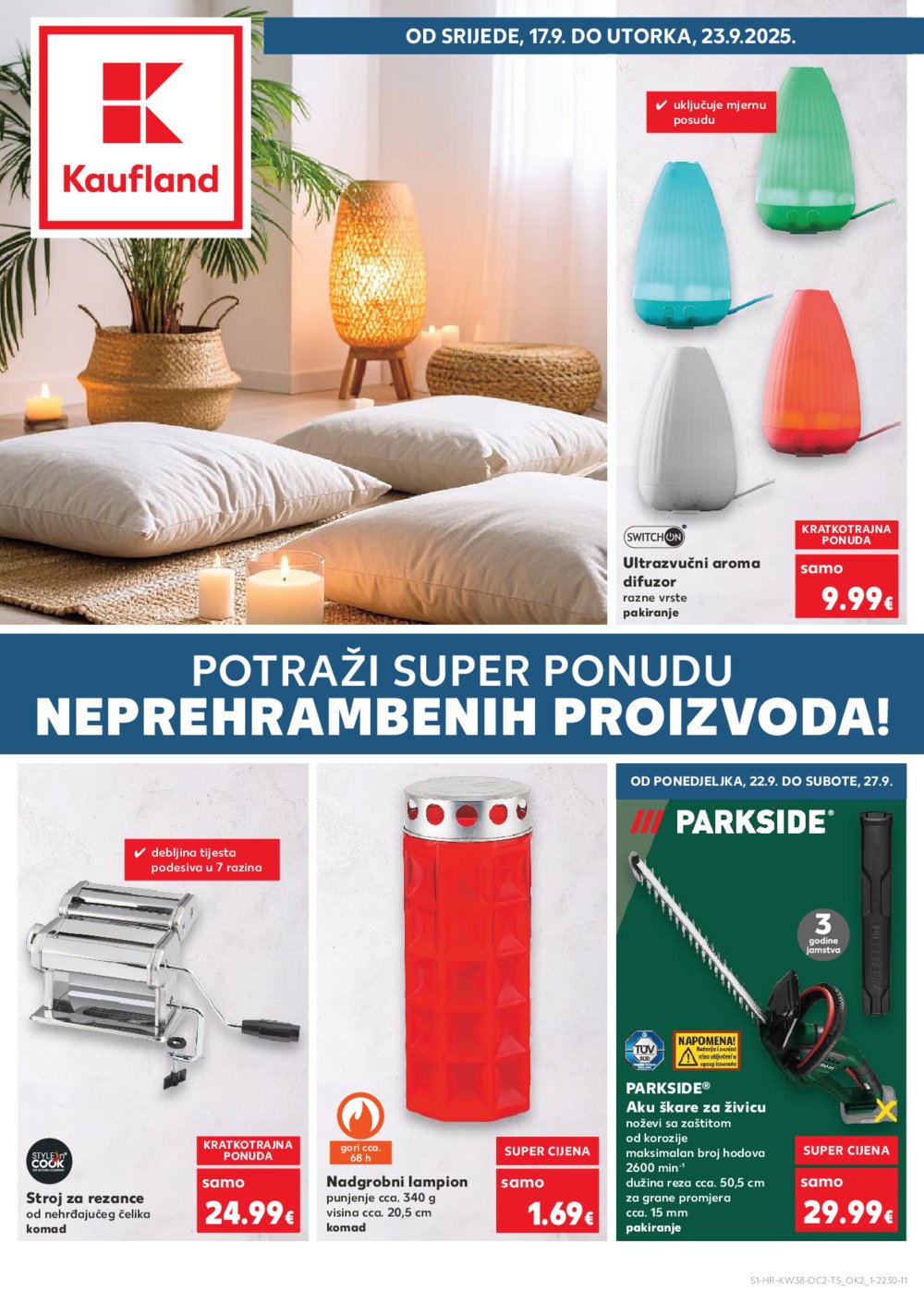 Kaufland katalog Neprehrambenih proizvoda 17.09.-23.09.2025. VG, Po, Ro, Vo, Vu, DS, Ma, Iv