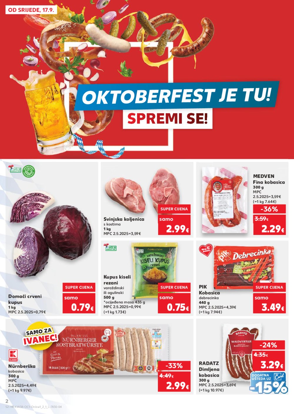 Kaufland katalog Robne marke 17.09.-23.09.2025. Ivanec