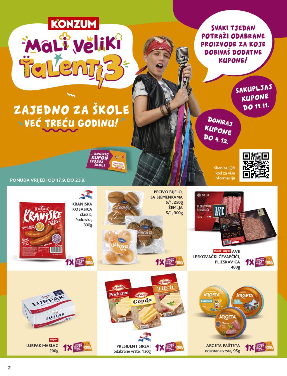 Konzum katalog Akcija 17.09. - 23.09.2025.