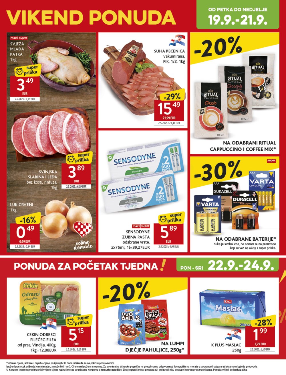 Konzum katalog Akcija 17.09. - 23.09.2025.