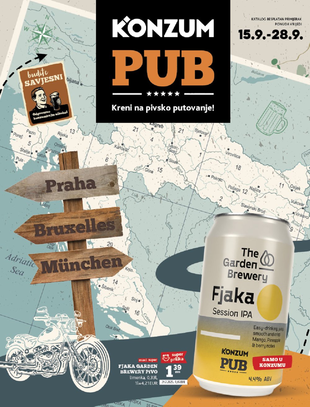 Konzum katalog Pub 15.09. - 28.09.2025.