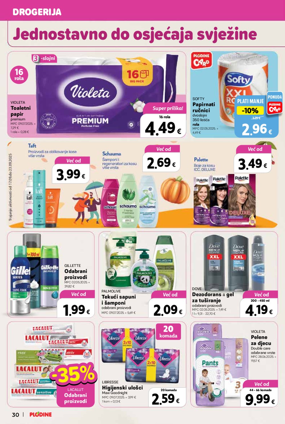 Plodine katalog Akcija 17.09. - 23.09.2025. 