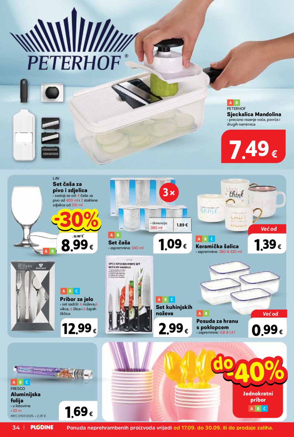Plodine katalog Akcija 17.09. - 23.09.2025. 