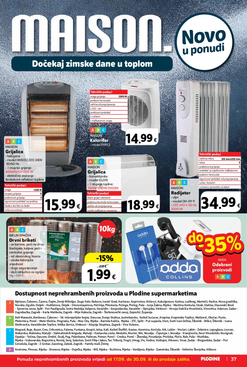 Plodine katalog Akcija 17.09. - 23.09.2025. 