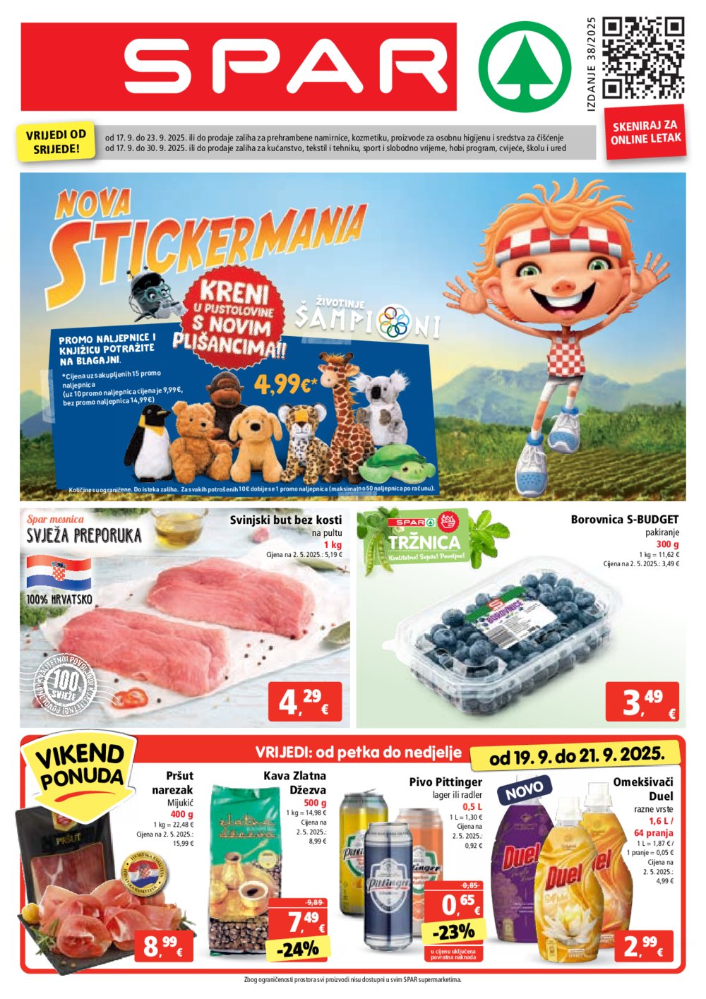 SPAR katalog Akcija 17.09. - 23.09.2025.