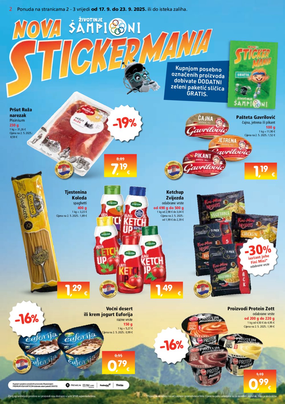 SPAR katalog Akcija 17.09. - 23.09.2025.