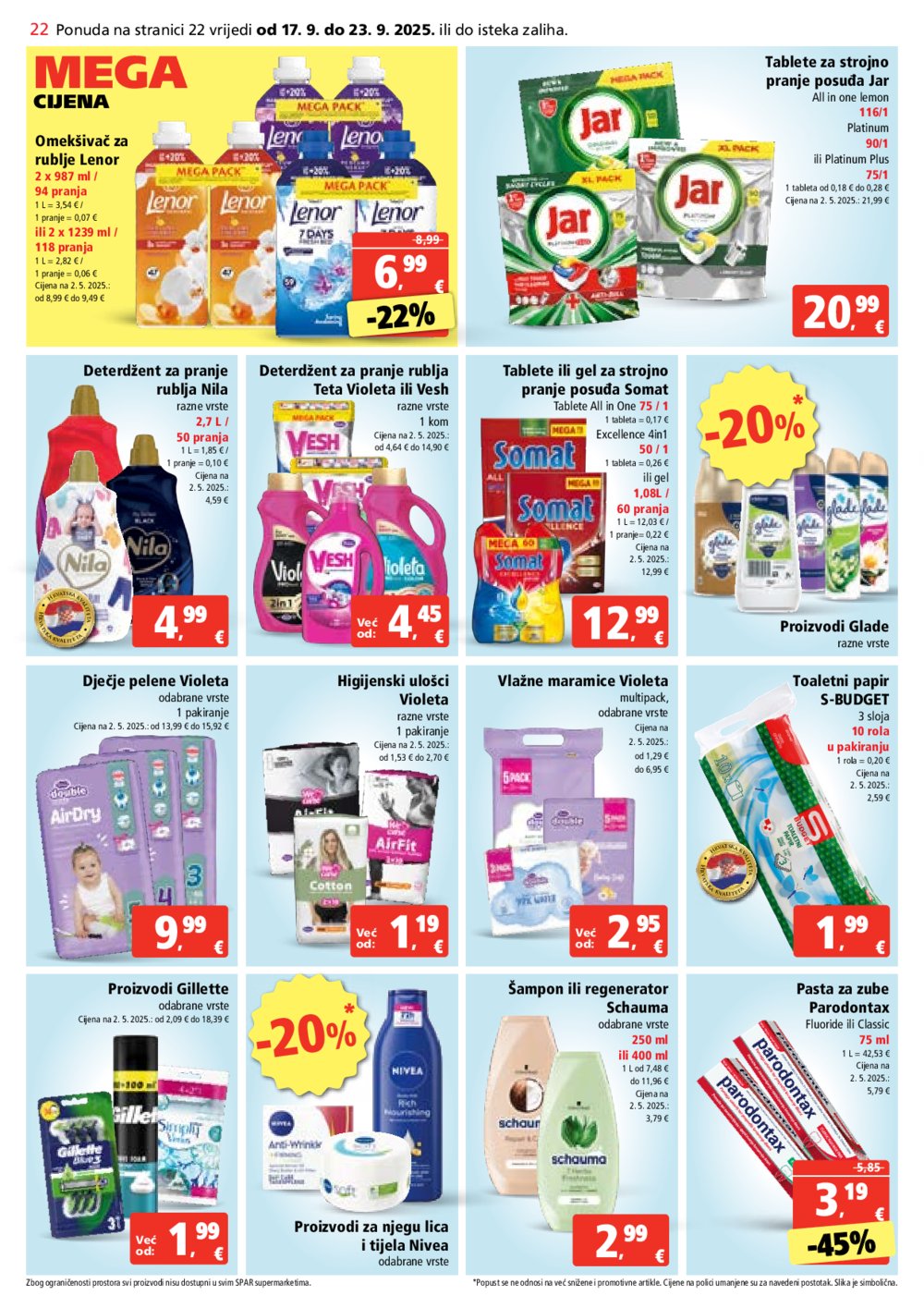 SPAR katalog Akcija 17.09. - 23.09.2025.