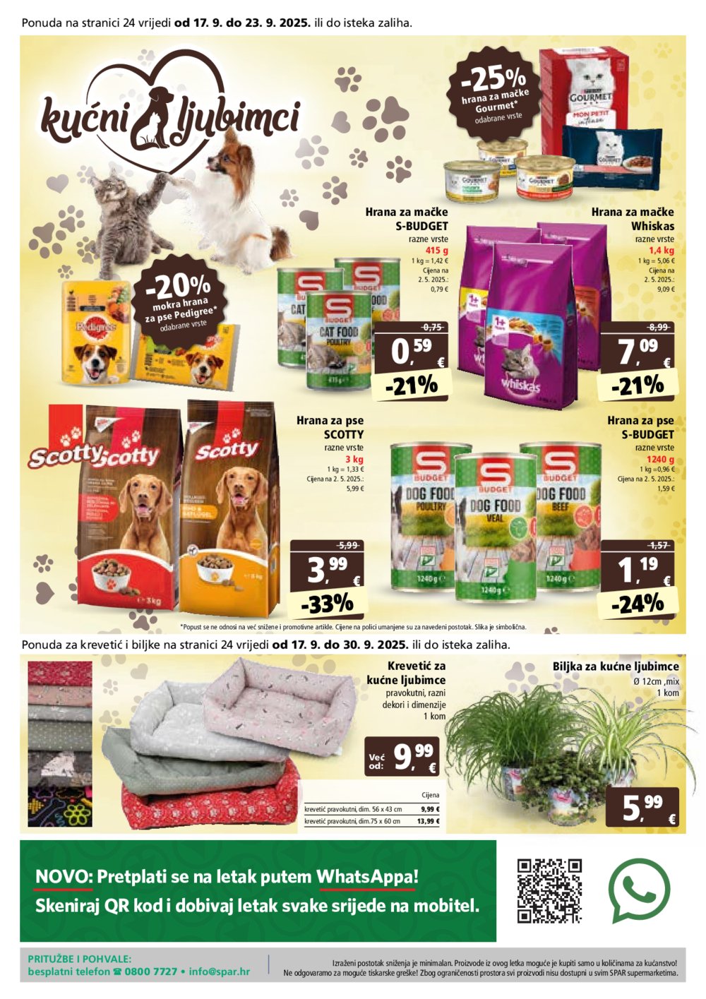 SPAR katalog Akcija 17.09. - 23.09.2025.