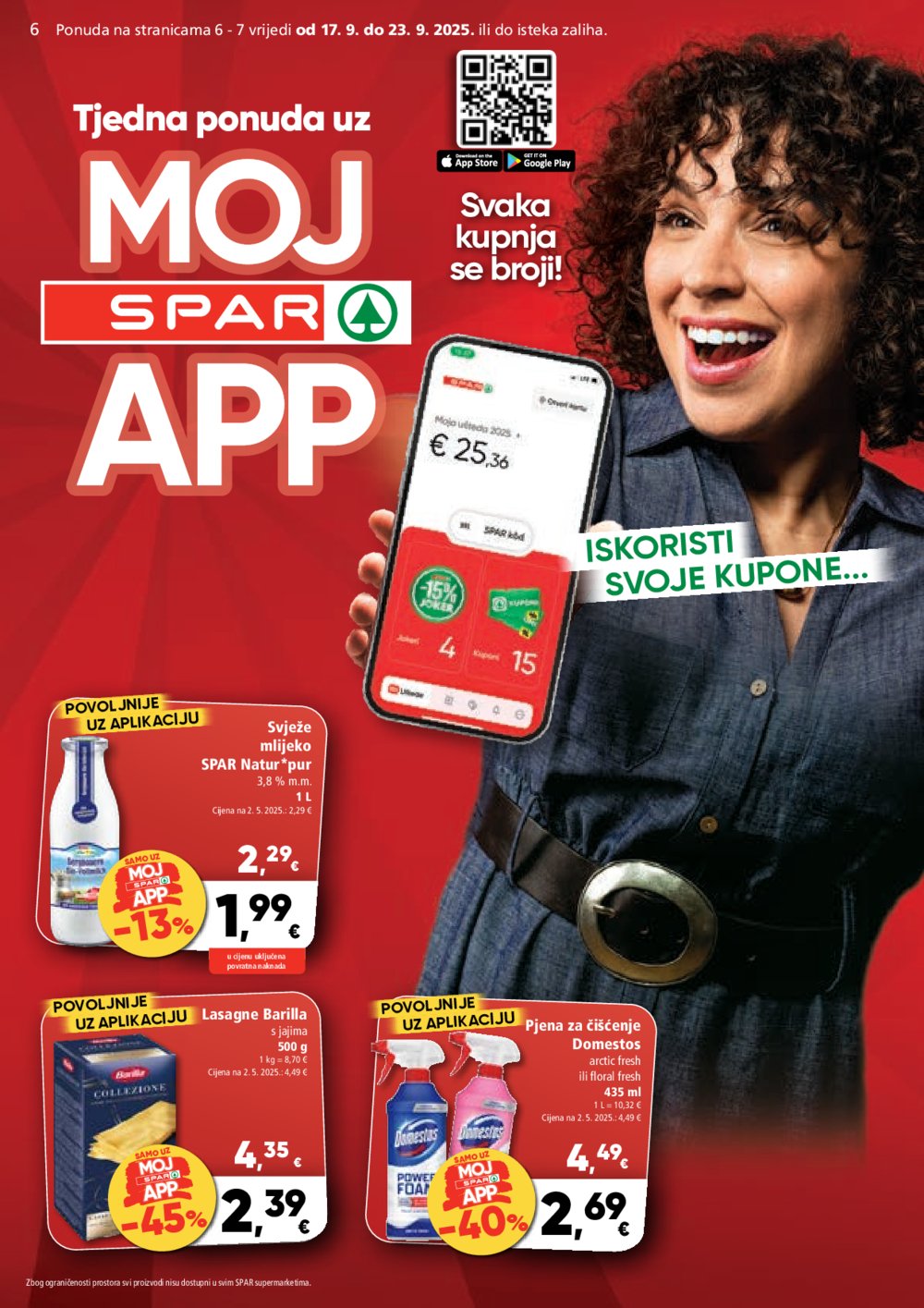 SPAR katalog Akcija 17.09. - 23.09.2025.