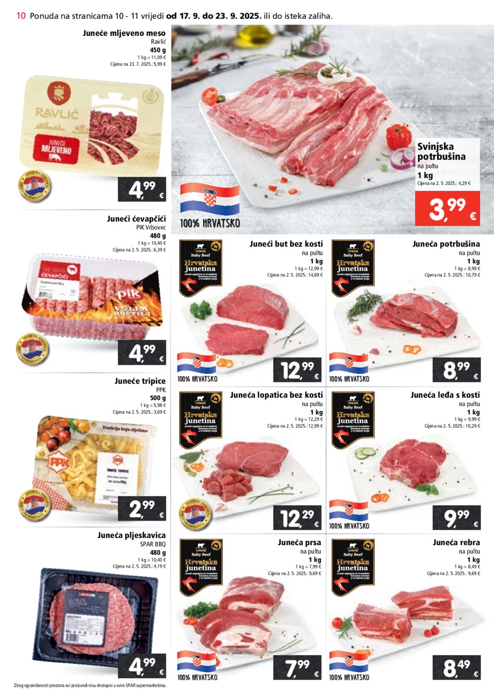 SPAR katalog Akcija 17.09. - 23.09.2025.