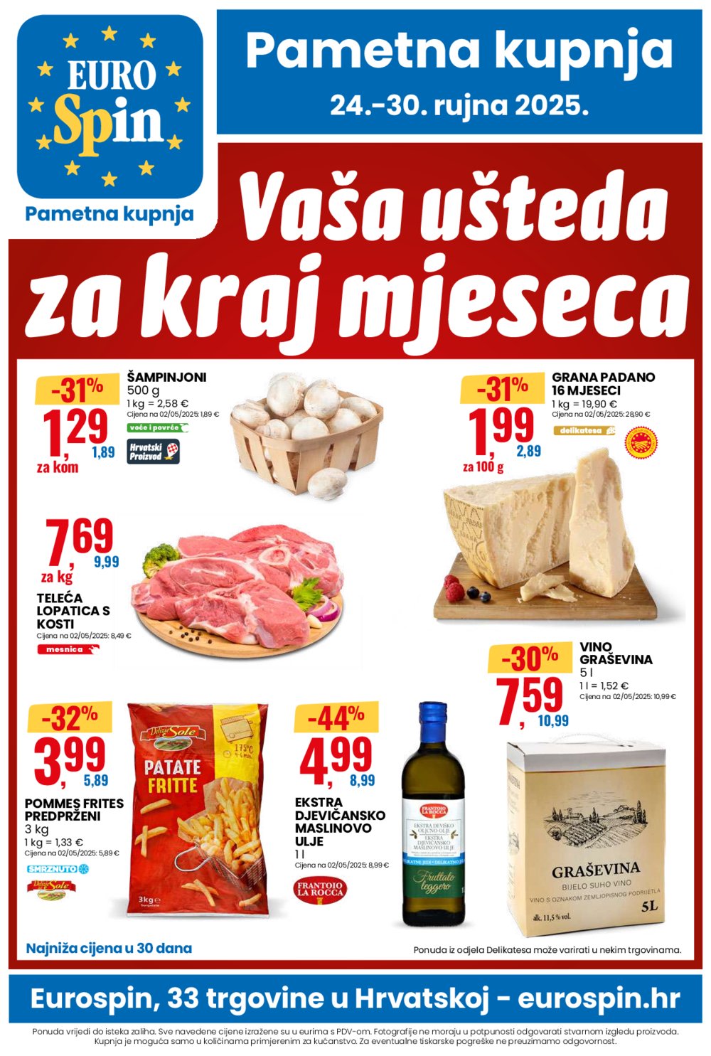 Eurospin katalog Pametna kupnja 24.09. - 30.09.2025.