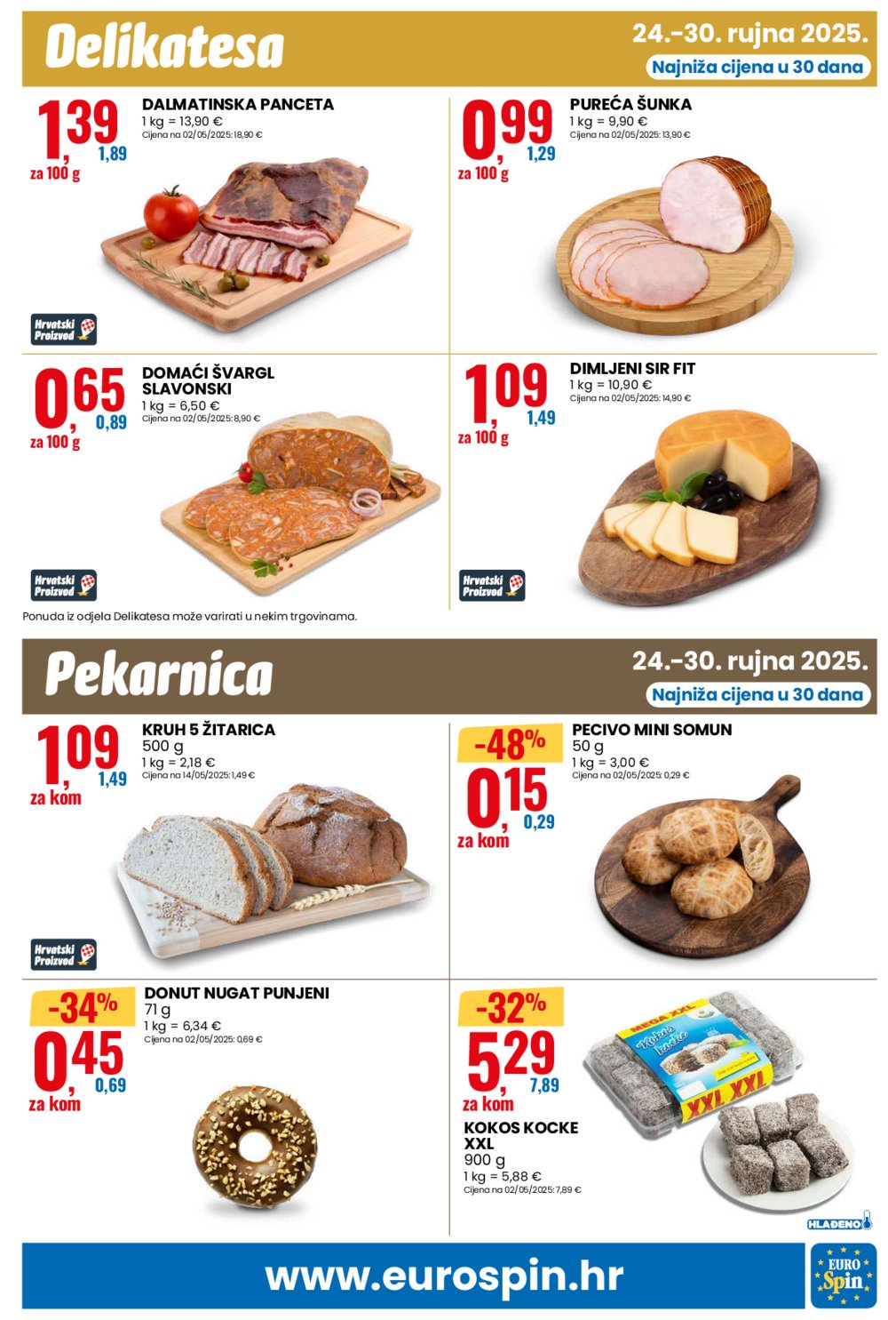 Eurospin katalog Pametna kupnja 24.09. - 30.09.2025.