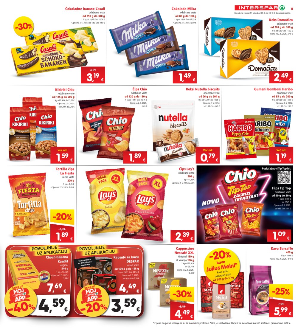 INTERSPAR katalog Akcija 24.09. - 30.09.2025.