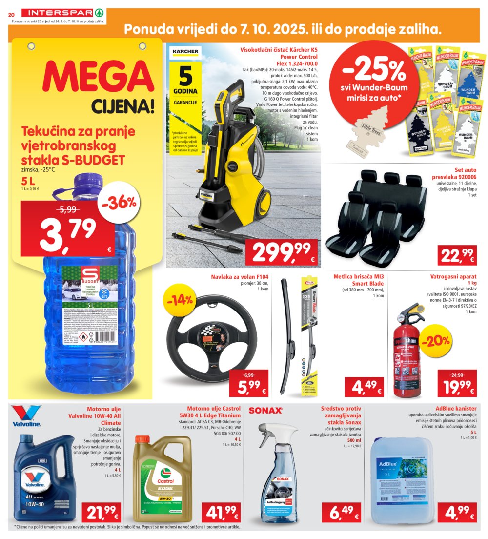 INTERSPAR katalog Akcija 24.09. - 30.09.2025.