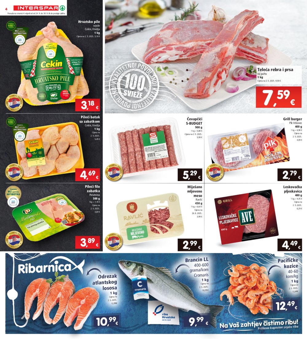 INTERSPAR katalog Akcija 24.09. - 30.09.2025.