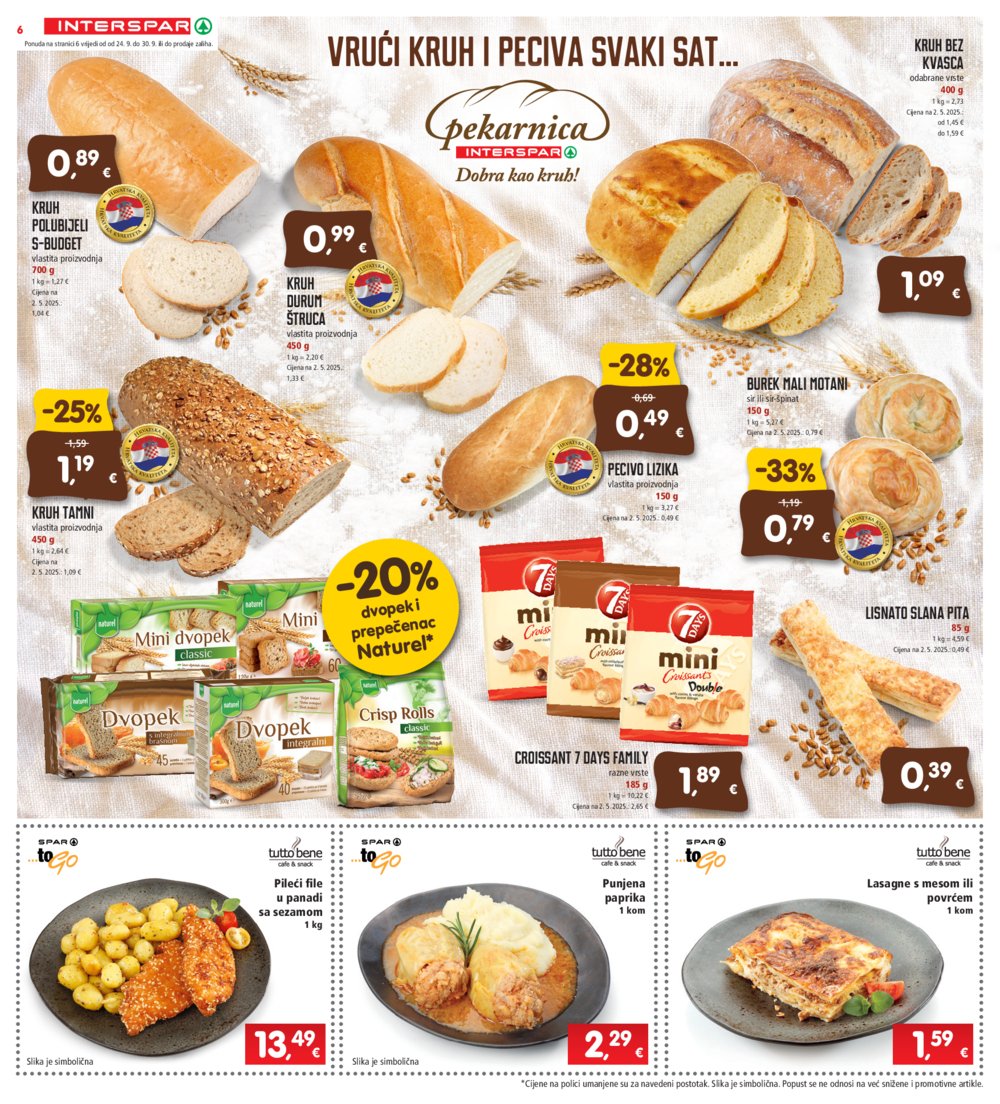 INTERSPAR katalog Akcija 24.09. - 30.09.2025.