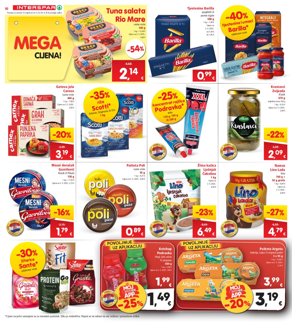 INTERSPAR katalog Akcija 24.09. - 30.09.2025.